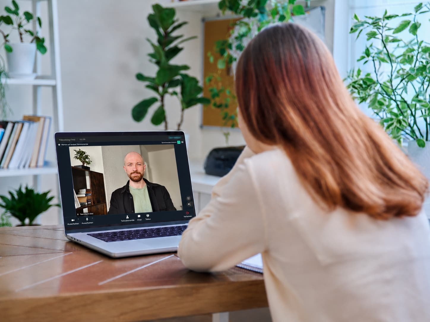 Online-Sitzung per verschlüsselter Videoverbindung